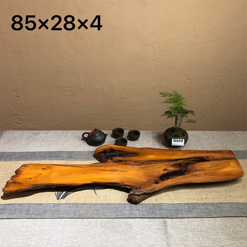 原木干泡台随型红豆木方便新中式