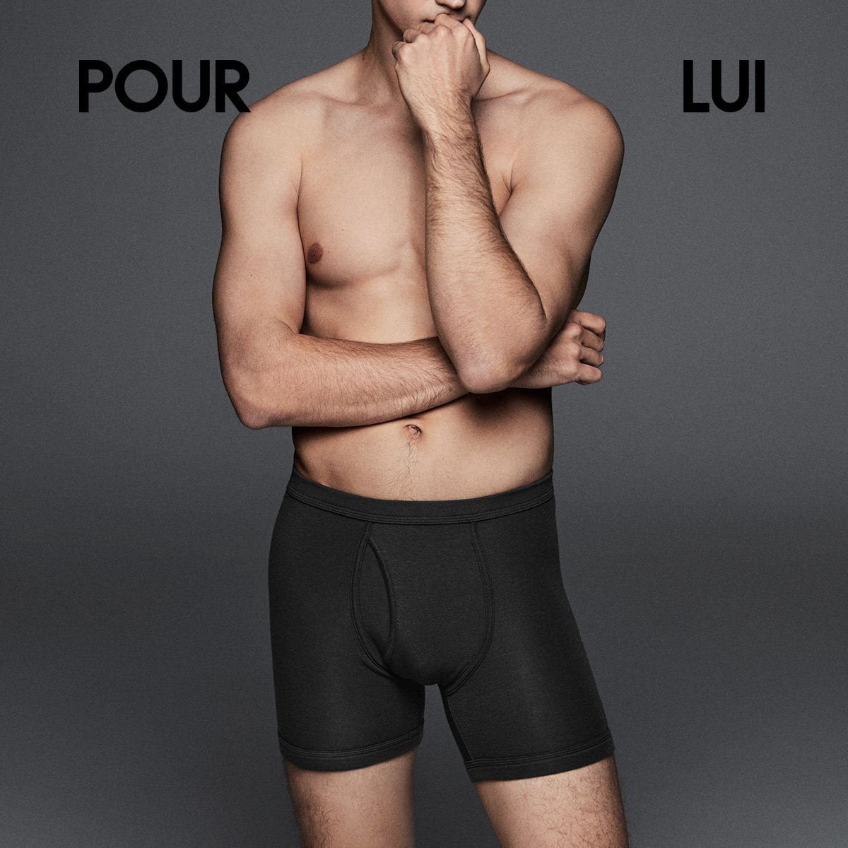 璞履 美利奴羊毛莱赛尔混纺中腰平角内裤男士 性感不卷边POUR LUI