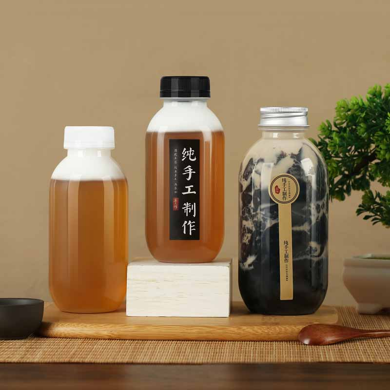 pp耐高温塑料瓶海底椰雪梨龟茯苓膏专用一次性饮料果冻奶茶空瓶子