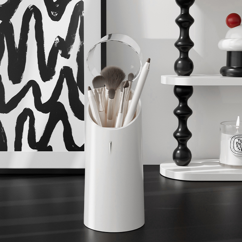 化妆刷收纳筒眼影置物架笔筒有盖