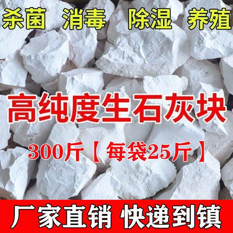 100斤生石灰块鱼塘消毒养