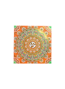 飞乐鸟九色莲华雕花固体水彩颜料9色 敦煌色系2g/色不透明固体水彩眼影盘泥板纸张美甲绘画可水洗美甲颜料