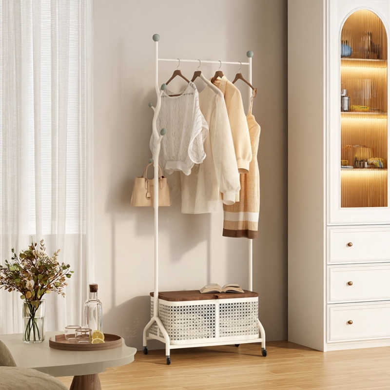 速立普卧室可移动落地铁艺挂衣架
