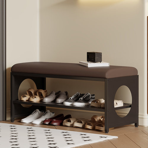 速立普中古风入户高级感换鞋凳