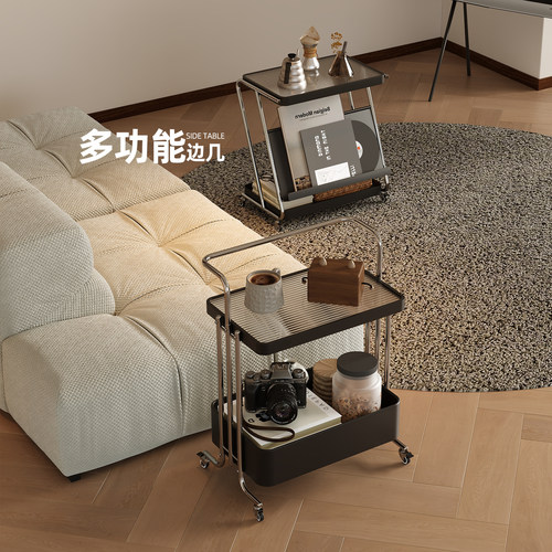 速立普不锈钢边几茶几