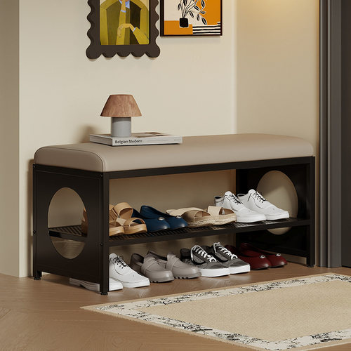 速立普中古风换鞋凳鞋柜