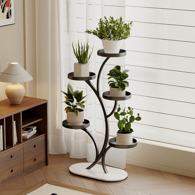中古风花架子客厅落地式阳台可移动多层绿萝置物架铁艺花盆托盘架,住宅家具,花架/花几,淘宝优惠券,粉丝福利购,淘宝优惠卷