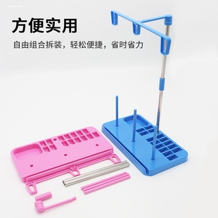 拷边机三线架大轴线架锁边机家用放置宝塔线配件老式缝纫机通用