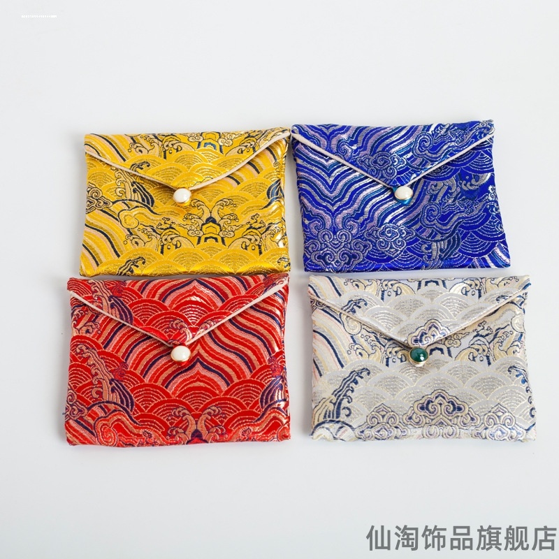 拉链首饰袋锦囊装珠宝的袋子黄金饰品手串首饰包收纳袋小布袋锦袋