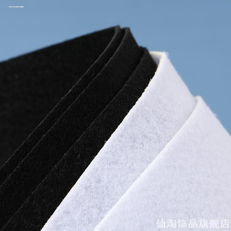 加厚不织布黑白色系手工diy图片
