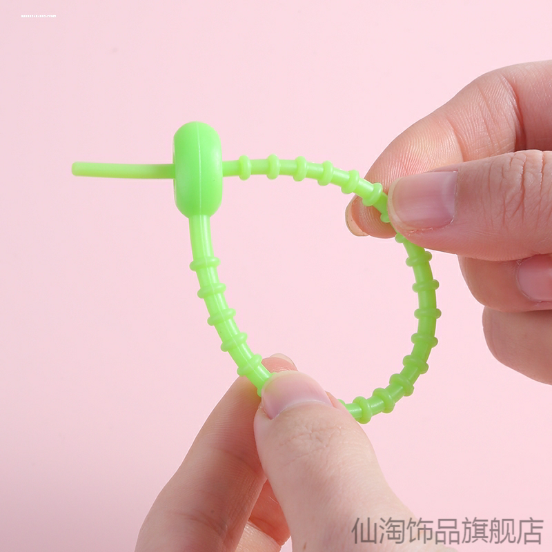 硅胶绑带防丢失耳机收纳软胶带数据线困扎带理线器绕线器