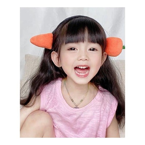 网红可爱胡萝卜发箍搞怪鲨鱼头箍发捆穿头咸鱼发卡女儿童成人头饰