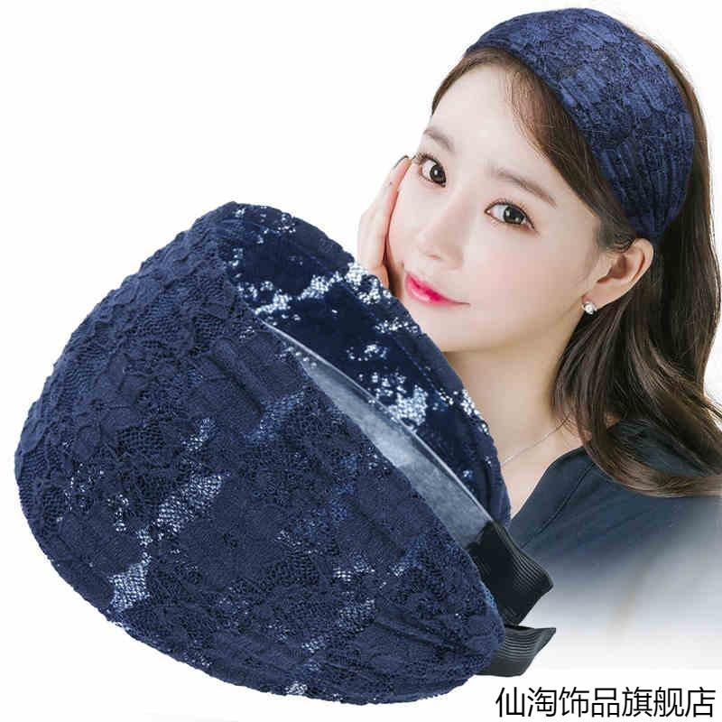 发箍韩系宽边新款遮白发带齿妈妈网红蕾丝发带压发卡发夹头箍女