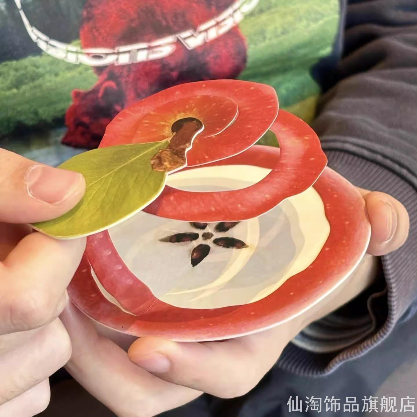 贺卡创意情侣藏戒指惊喜水果卡片