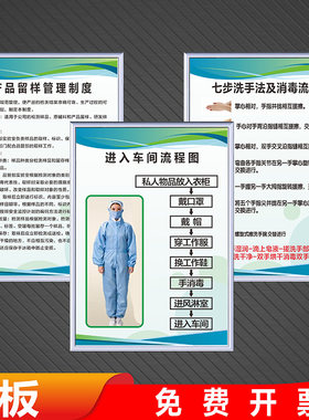 KT板制度牌上墙制度标识牌