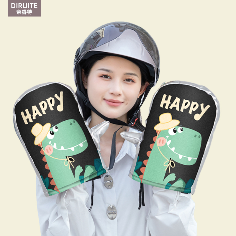 冬天电动车手套防寒防风冬季防水摩托电瓶自行车棉加绒加厚手把套