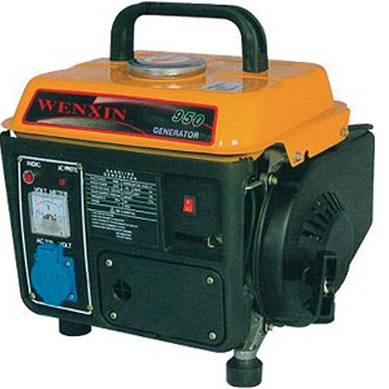 WX 950型 便携式0.r65KW二冲程 650瓦2冲小型汽油发电机 铜线