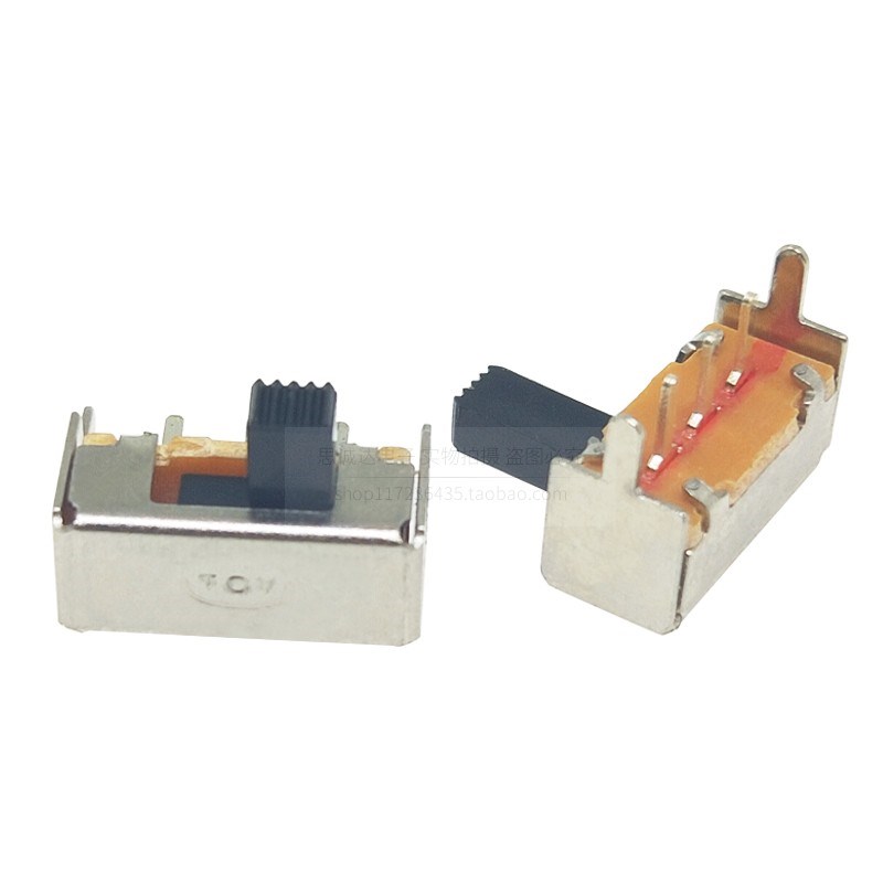 拨动开关 SK-12F14G4/G5/G6/G7 1P2T 单排卧式 2挡 侧拨/滑动开关