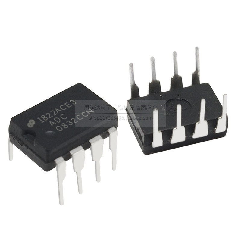 ADC0832CCN 直插DIP-8 8位分辨率 双通道AD模数转换器芯片ADC0832