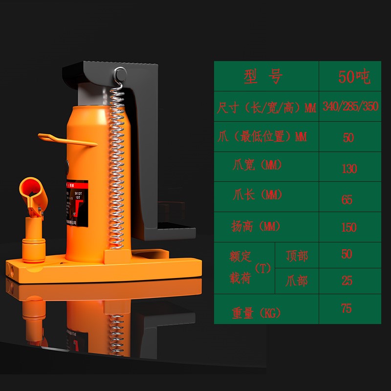 爪式千斤顶液压手摇立式跨顶油压低位重型起道机30t吨50T5T10T20T