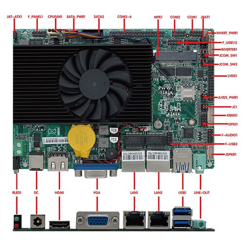 3.5寸三代i3 i5 3217U/3317U双网XP系统3.5寸一体工控机工业主板