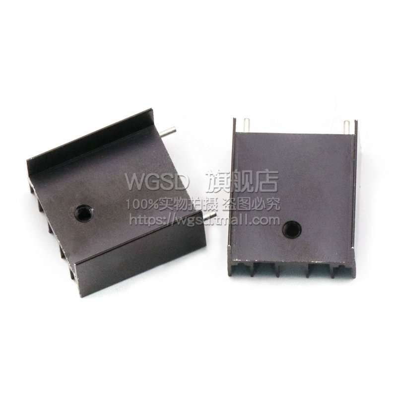 铝散热片 散热 TO-220 三极管25*23*16MM 铝制散热器(20片)