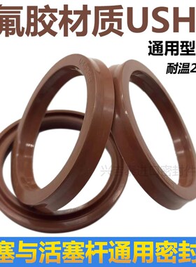 氟橡胶UN20 30 35 50 60 70 80 85 5 6 9 12FKM氟胶密封圈USH油封