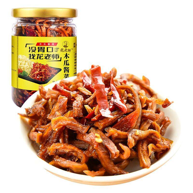 龙老师香辣木瓜丝干广西特产木瓜图片
