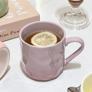 马克杯带勺子情侣杯高颜值陶瓷水杯家用早餐咖啡杯女办公室杯子男