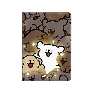 小狗适用ipad9平板套情侣ipadair4/5/6可爱ipad7/8/10保护壳2021带笔槽第十代新款2019显眼包2022/2020/6/2