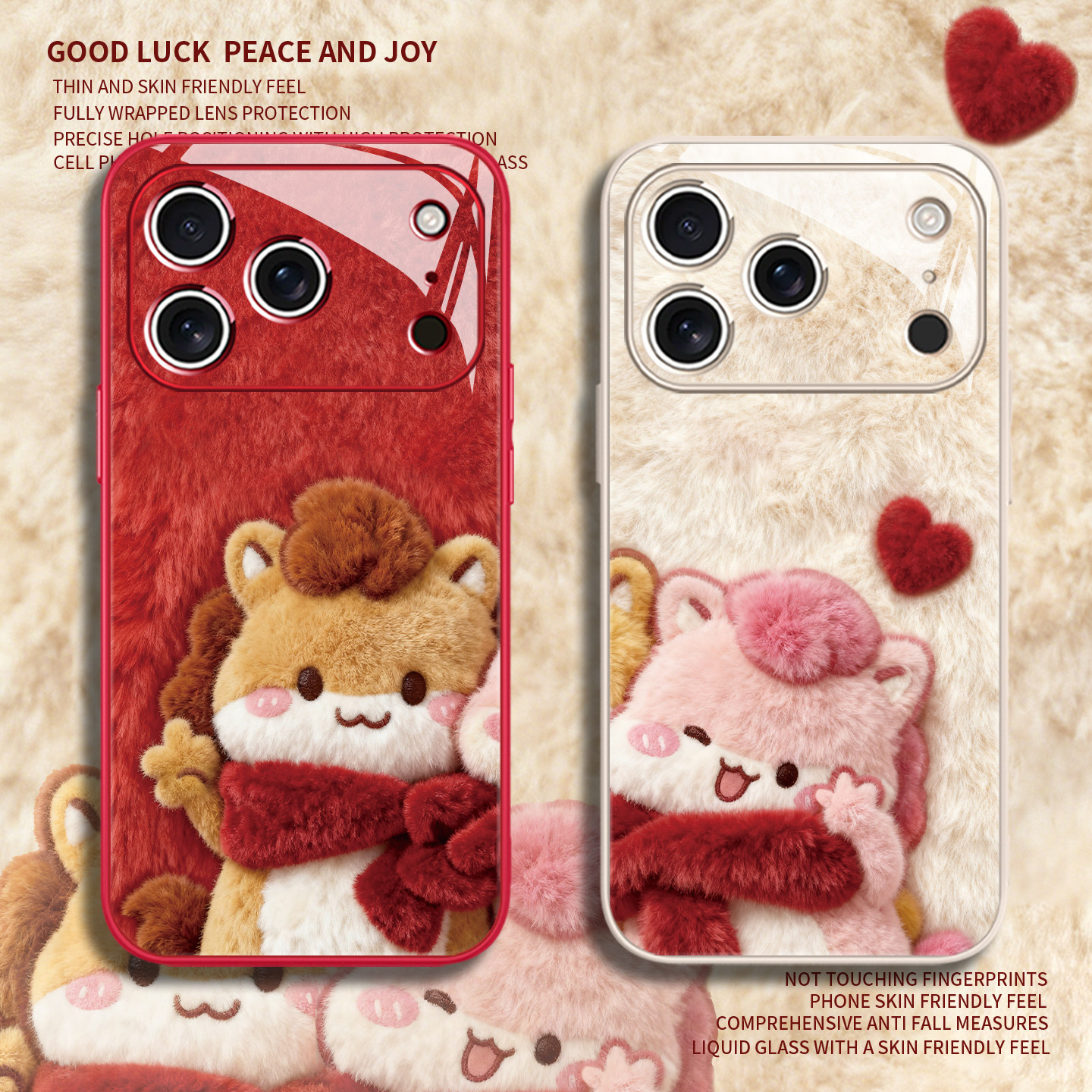 适用毛绒小马苹果17手机壳16promax新年15plus情侣iPhone14毛茸茸air可爱13mini招财12好运11本命年xr/8玻璃7,3C数码配件,手机保护套/壳,淘宝优惠券,粉丝福利购,淘宝优惠卷