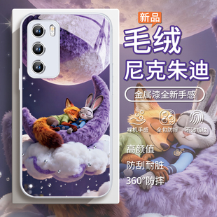 适用疯狂动物城2红米k90毛绒手机壳小米17promax秋冬vivox300尼克s30朱迪oppofindx9冬天reno14狐狸iqoo15/13