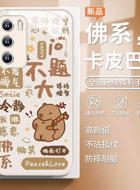 适用荣耀300pro卡皮巴拉手机壳华为mate70不要生气nova13pro佛系文字12/11个性200水豚pura70卡通60玻璃50/40