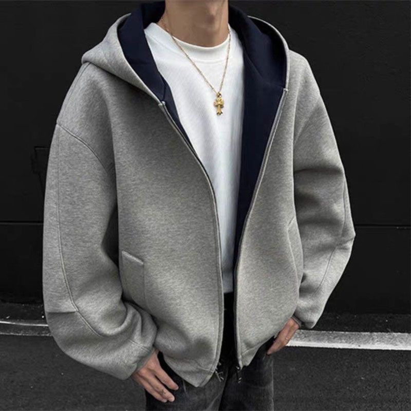 美式高街设计感小众连帽卫衣