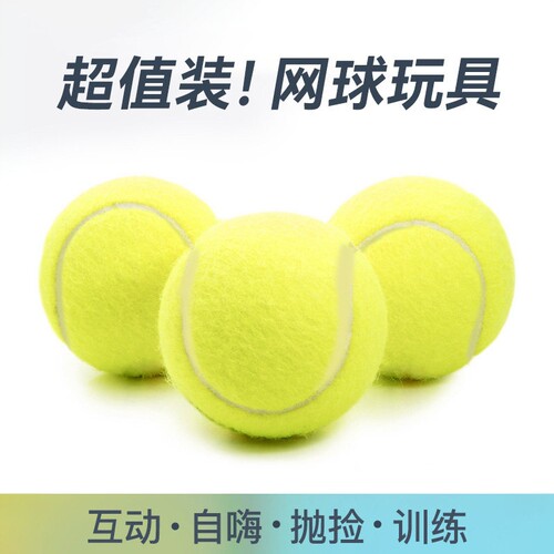 狗狗玩具耐咬发声网球解闷泰迪