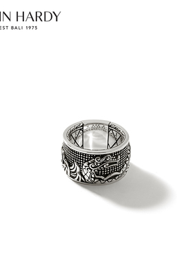 JHNAGA神龙宽版银戒指