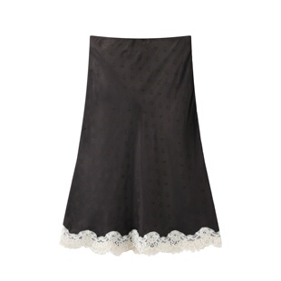 预.售半身裙2026夏新款 美拉德优雅蕾丝拼接中裙子3K2SB43