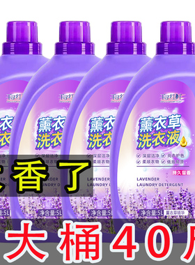 40斤持久留香整箱批发家用洗衣液男士正品官方旗舰店薰衣草香氛型