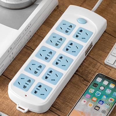 位//插/107线插线排8高板插插板孔档电插排6板插u线脑多拖座接电