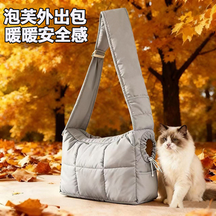 宠物猫包外出手提包可露头单肩包可折叠斜跨包便携狗狗外出神器冬