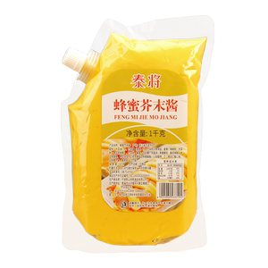 泰将蜂蜜芥末酱1kg挤压瓶装韩式