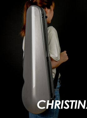 Christina小提琴琴盒 VB14-44 银灰色小提琴盒子 4/4尺寸