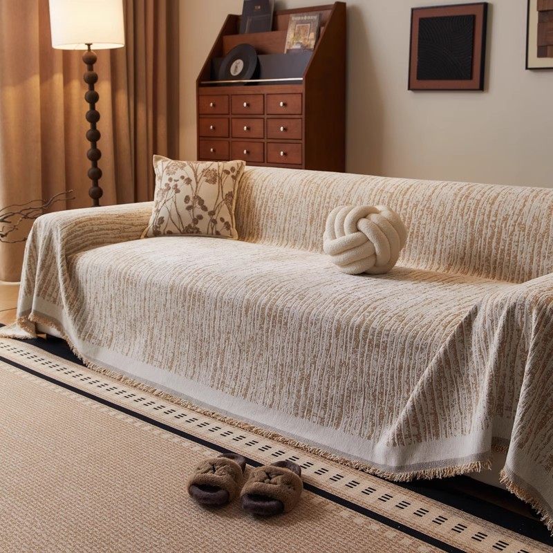 雪尼尔线条沙发巾现代防滑简约沙发盖布一片式全盖沙发垫沙发套罩,居家布艺,沙发垫,淘宝优惠券,粉丝福利购,淘宝优惠卷