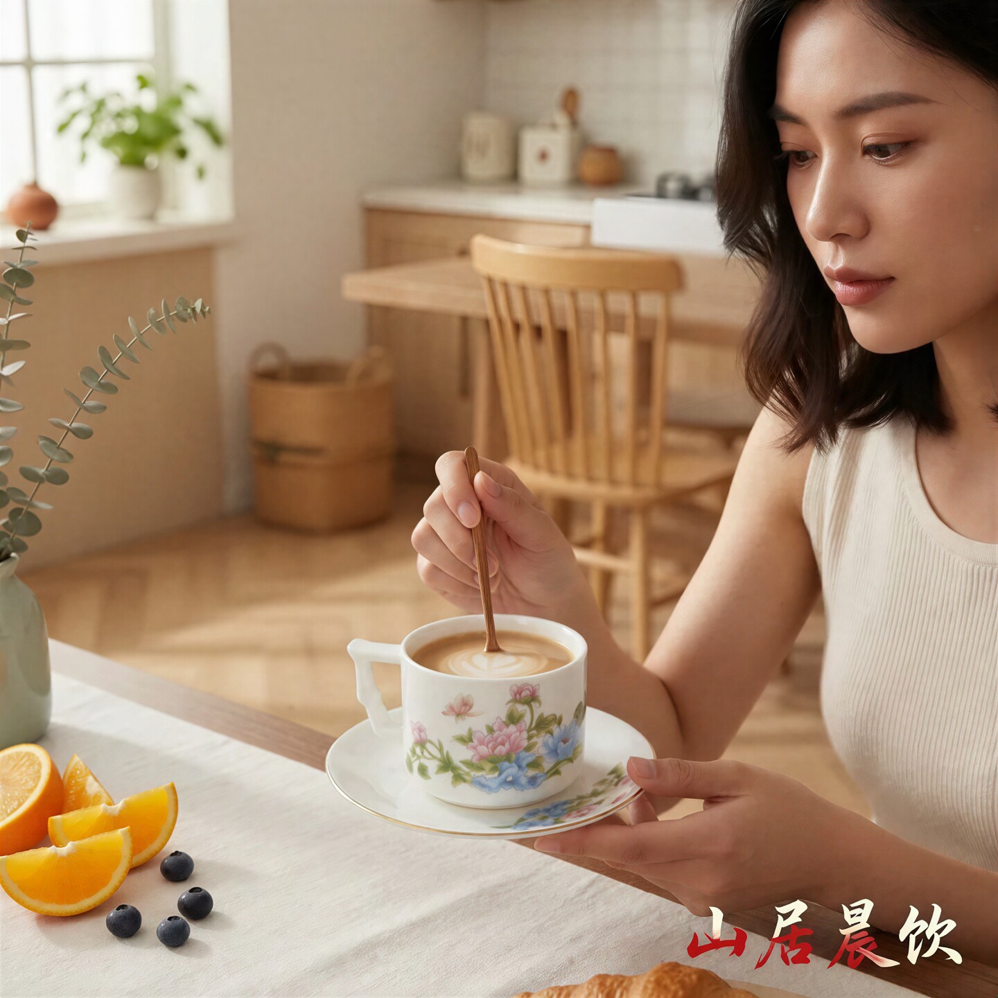 中国珐琅彩花卉手工防漏马克杯