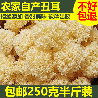 银耳500g 白木耳古田银耳干货糯耳丑耳新鲜雪耳莲子羹汤材料