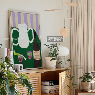 港画oil-painting仿手绘植物装饰画入户玄关卧室挂画走廊北欧壁画