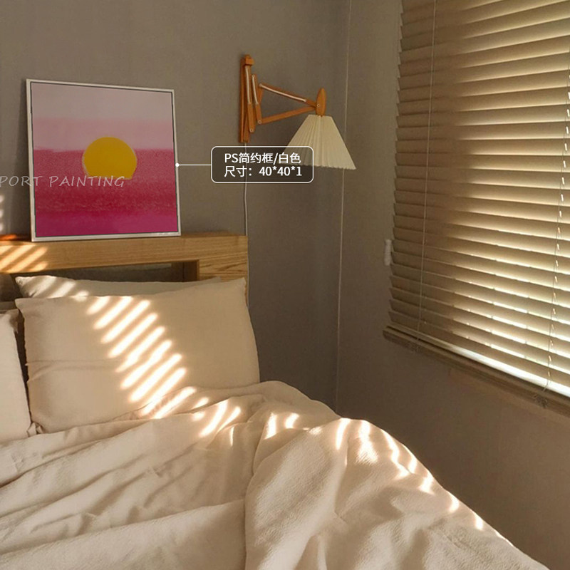 港画 ins博主推荐黄昏壁画韩国小众艺术安迪沃霍尔日出日落装饰画