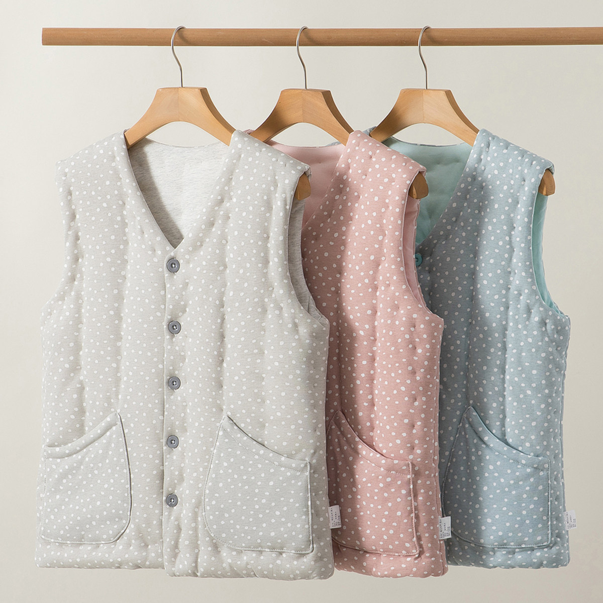 女士加厚保暖手工棉花坎肩马夹