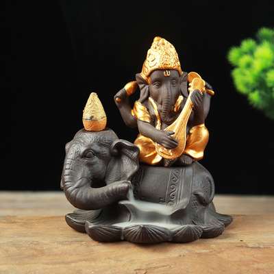 泰国印度中东紫砂供奉倒流香炉