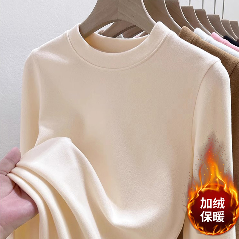 双面磨毛德绒圆领保暖女保暖内衣